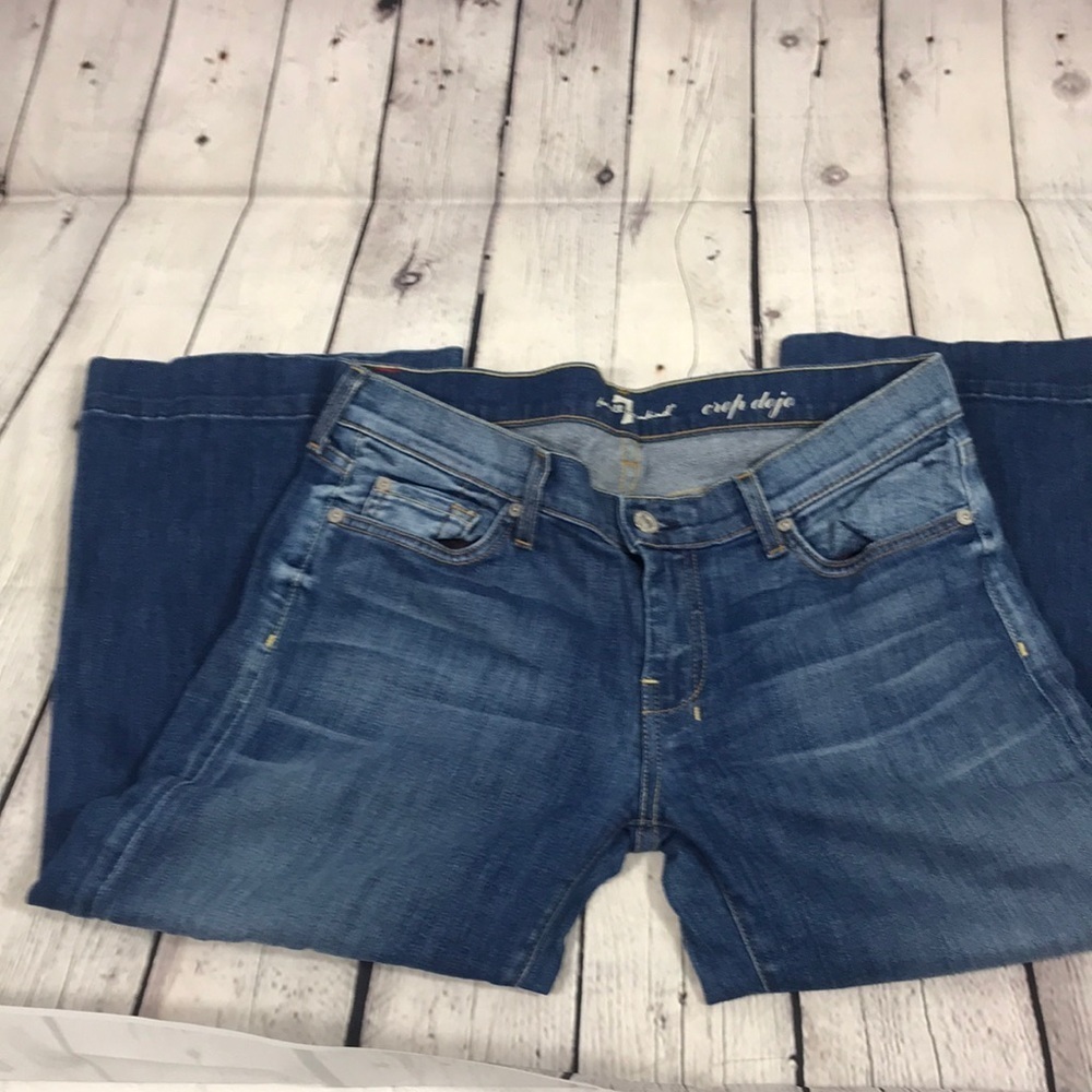 7 for all mankind Crop DojoSize 31 GUC no holes. Inseam 20” rise 8”